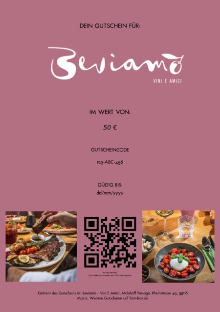 Restaurant-Gutschein für Beviamo Mainz