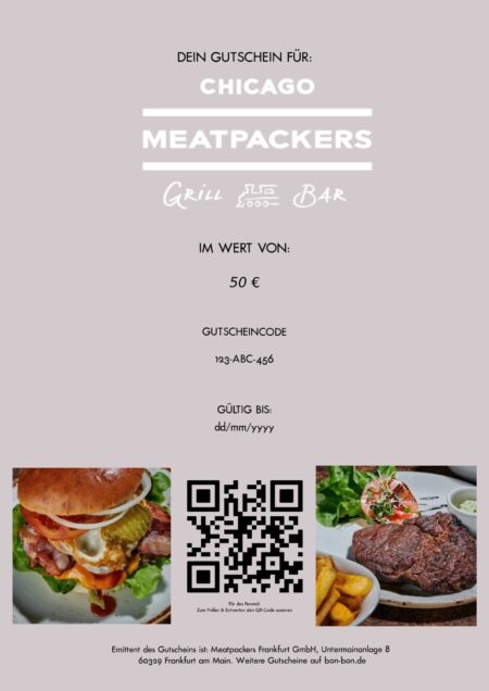 Restaurant-Gutschein für Chicago Meatpackers