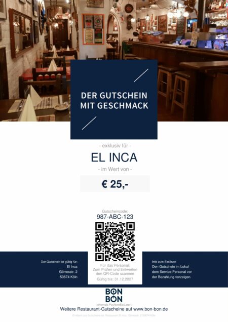 Restaurant-Gutschein für El Inca