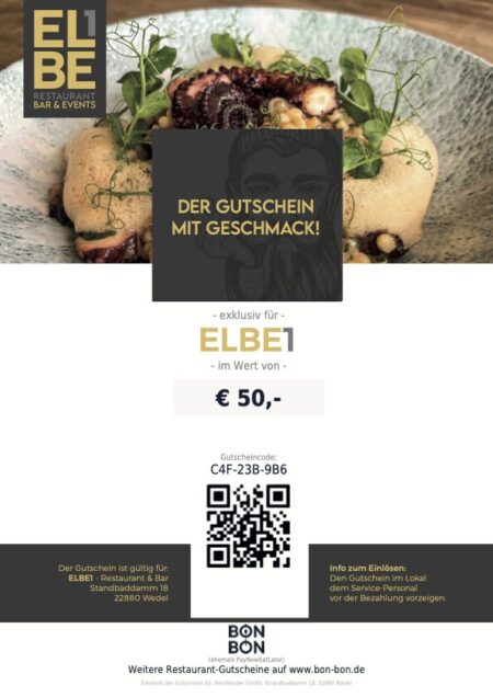 Restaurant-Gutschein für ELBE1
