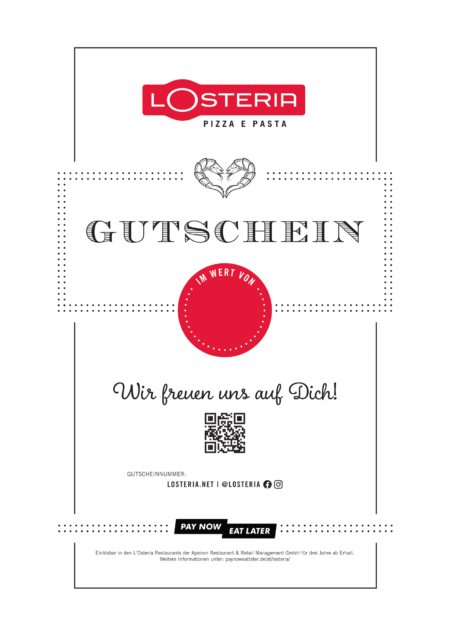 Restaurant-Gutschein für L’Osteria