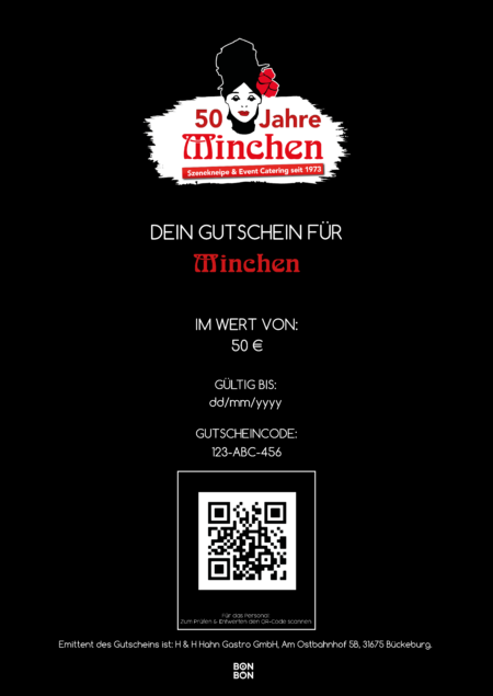 Restaurant-Gutschein für Minchen