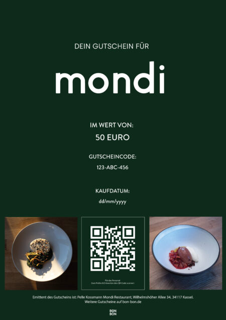 Restaurant-Gutschein für Mondi