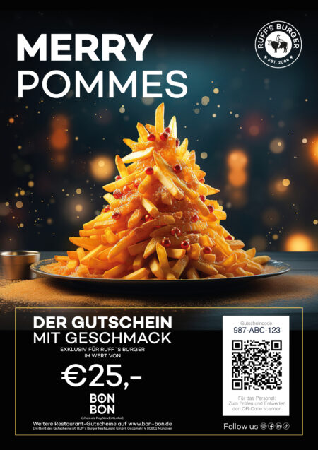 Restaurant-Gutschein für Ruff’s Burger
