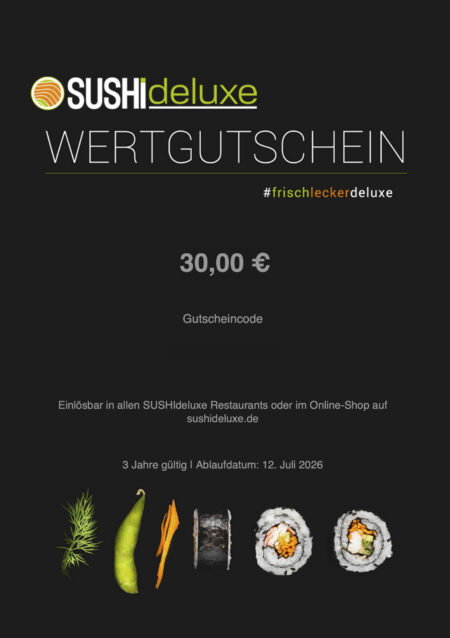 Restaurant-Gutschein für SUSHIdeluxe