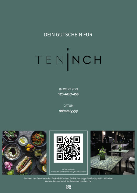 Restaurant-Gutschein für TenInch München