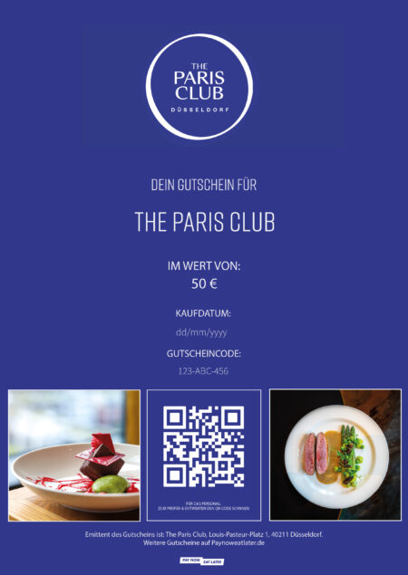 Restaurant-Gutschein für The Paris Club