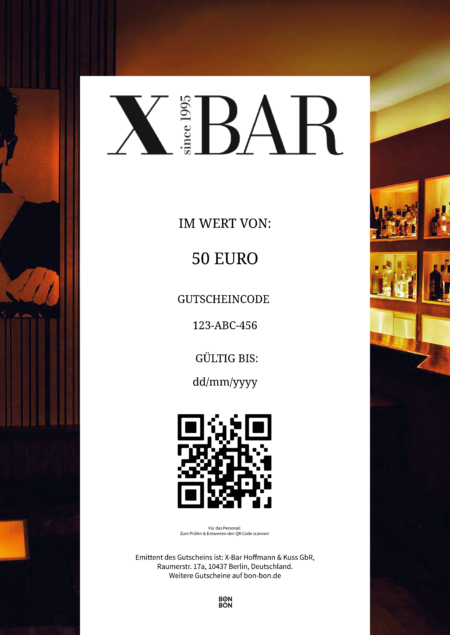 Restaurant-Gutschein für X Bar
