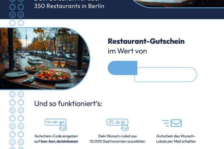 Restaurant Gutschein für Restaurant-Gutschein für Berlin