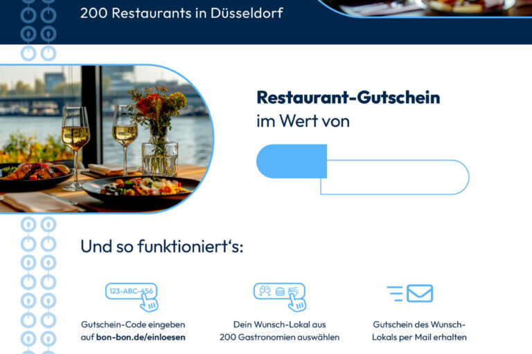 Restaurant Gutschein für Restaurant-Gutschein für Düsseldorf