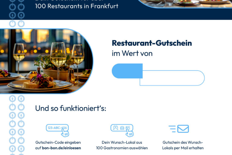 Restaurant Gutschein für Restaurant-Gutschein für Frankfurt