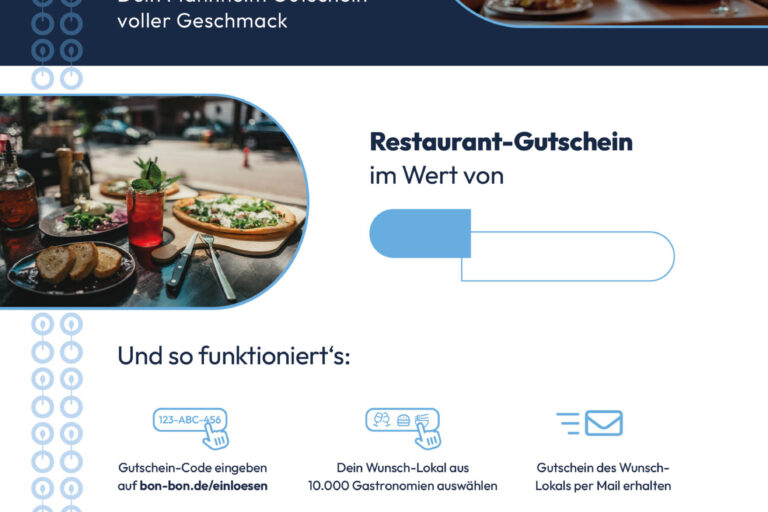 Restaurant Gutschein für Restaurant-Gutschein für Mannheim