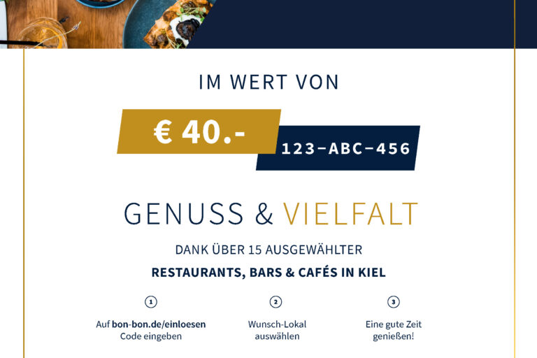 Restaurant Gutschein für Restaurantgutschein für Kiel