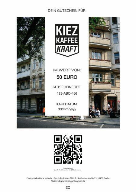 Restaurant-Gutschein für Kiez Kaffee Kraft Prenzlauer Berg