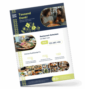 Restaurant Geschenk Gutschein