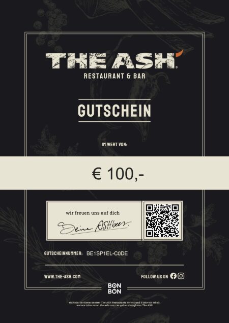Restaurant-Gutschein für The ASH Gratis