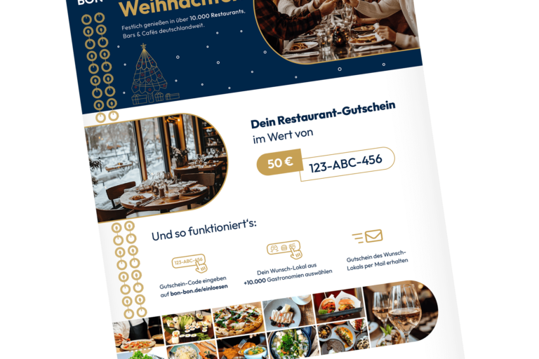 Restaurant Gutschein für Dein Black Friday Geschenk
