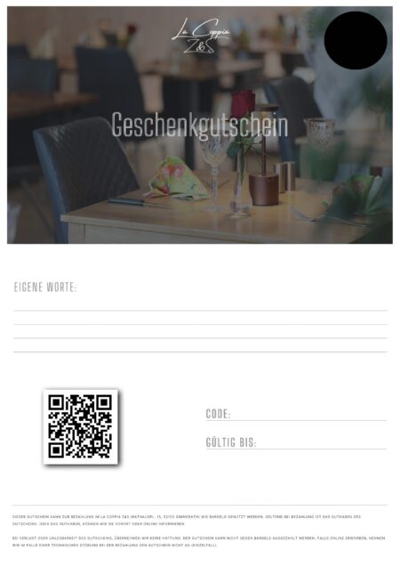 Restaurant-Gutschein für La Coppia Z&S