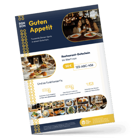 Restaurant-Gutschein für Abendessen-Gutschein