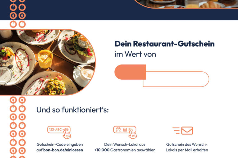 Restaurant Gutschein für Brunch-Gutschein