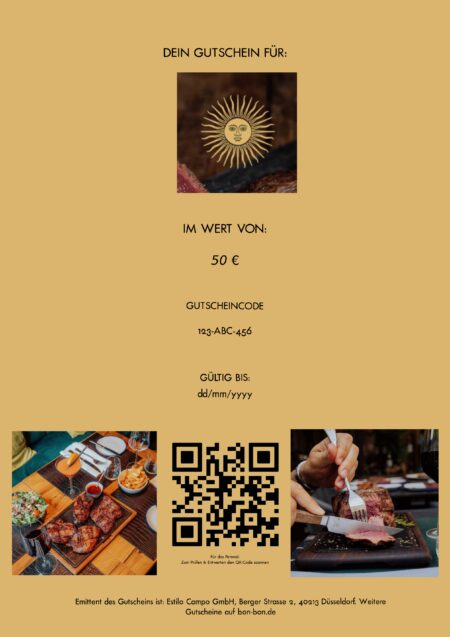 Restaurant-Gutschein für Estilo Campo Düsseldorf