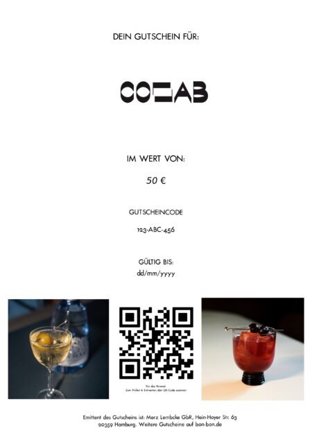 Restaurant-Gutschein für Collab Bar