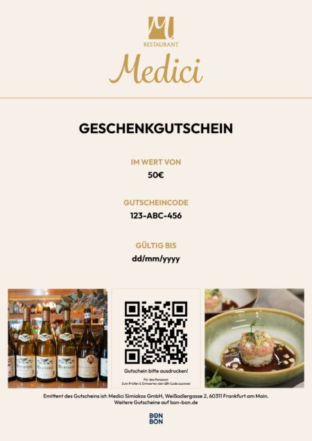 Restaurant-Gutschein für Medici
