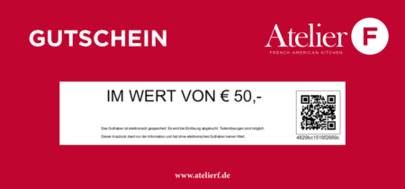 Restaurant-Gutschein für Atelier F