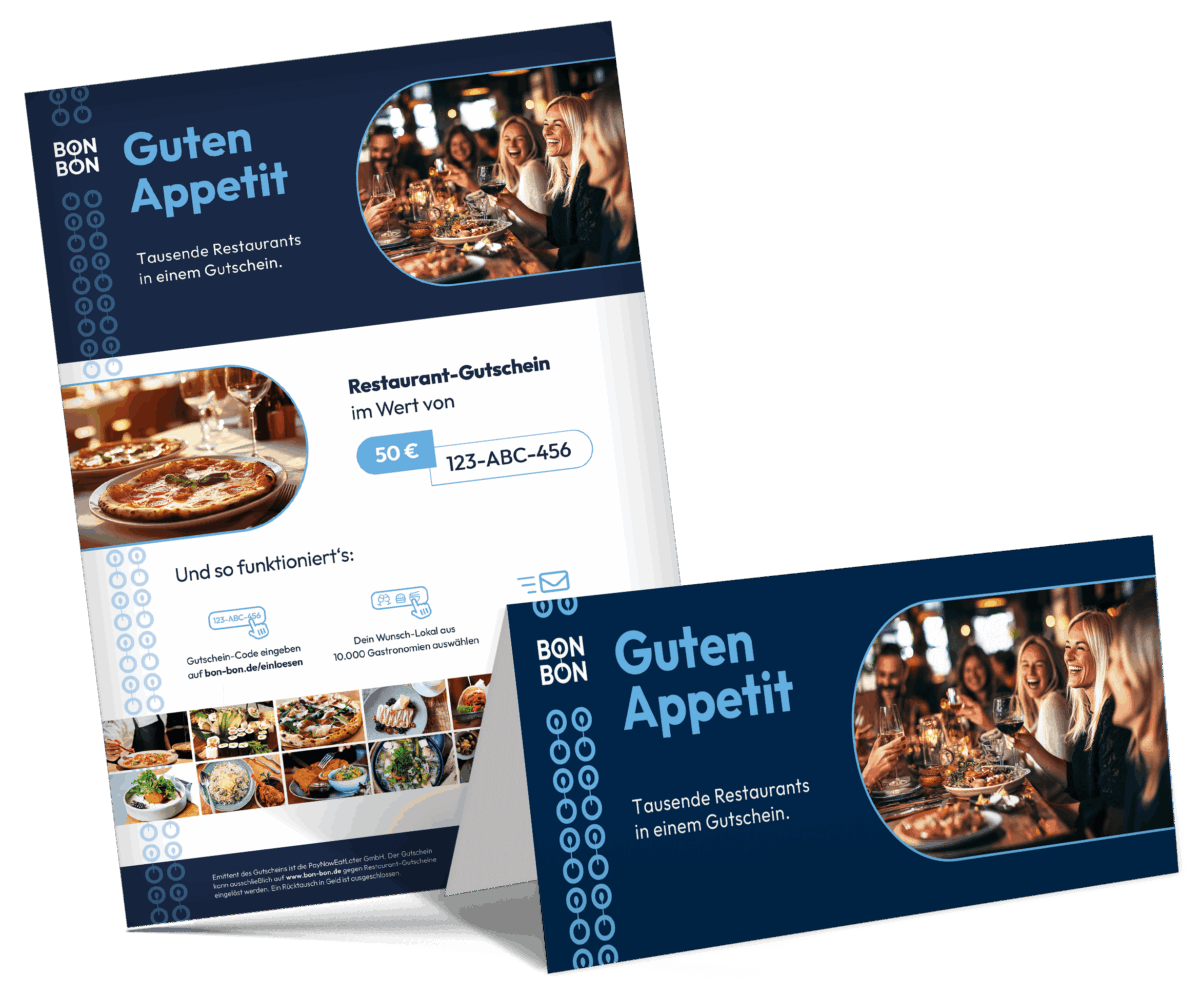 Restaurant-Gutschein Mitarbeitergeschenk / Firmenkunden