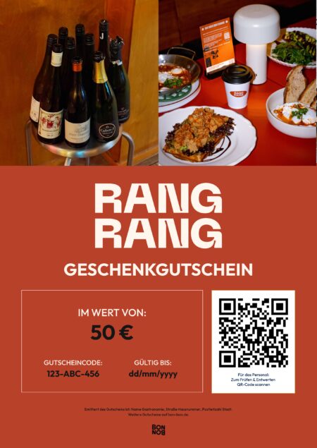 Restaurant-Gutschein für Rang Rang