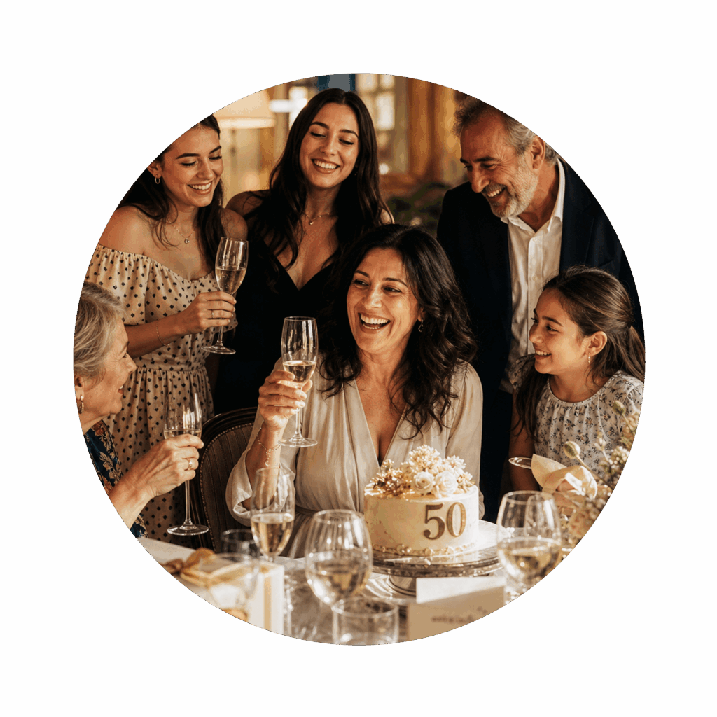 Geschenk Gutschein Zum 50. Geburtstag Zeit schenken, die verbindet