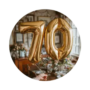 Geschenkgutschein 70. Geburtstag