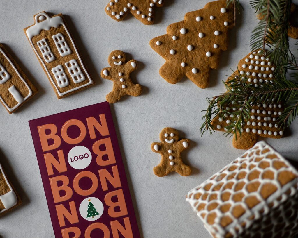 Weihnachtliche Lebkuchen mit BON BON Geschenk