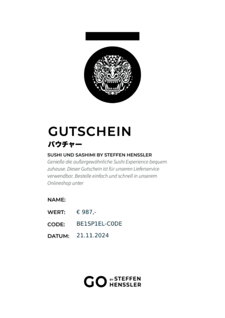 Restaurant-Gutschein für Go by Steffen Henssler München Extra Gutschein