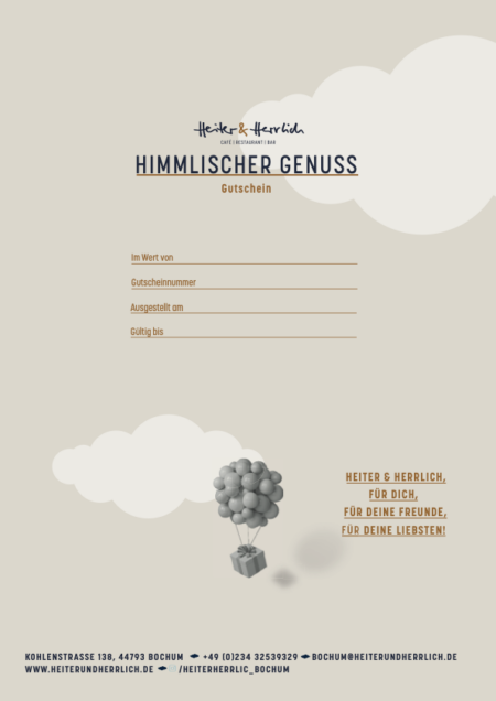 Restaurant-Gutschein für Heiter & Herrlich