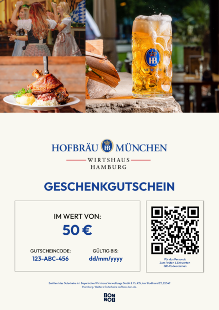 Restaurant-Gutschein für Hofbräu Wirtshaus Esplanade