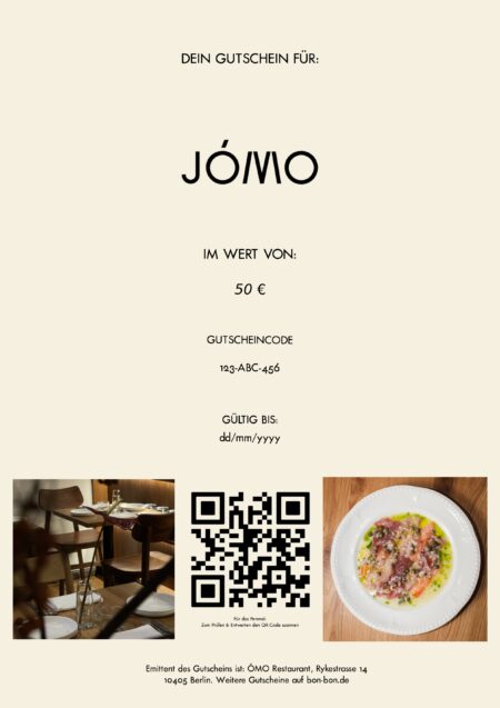 Restaurant-Gutschein für JÓMO Restaurant