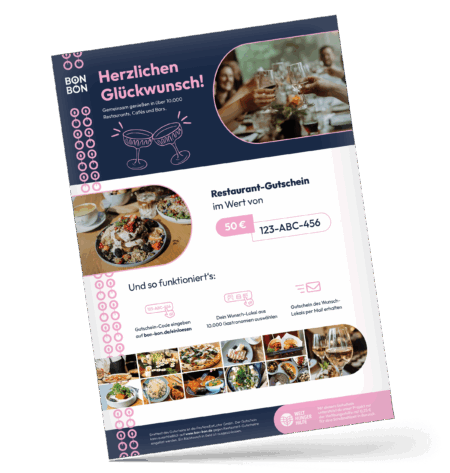 Restaurant-Gutschein für Herzlichen Glückwunsch