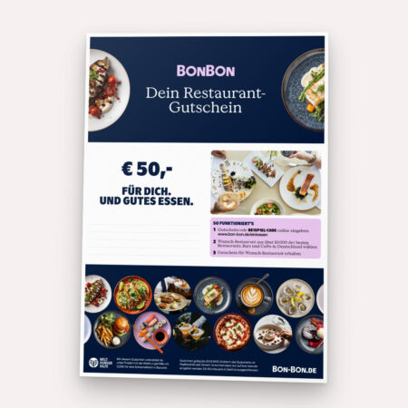 Restaurant-Gutschein für Geschenkgutschein für Firmen