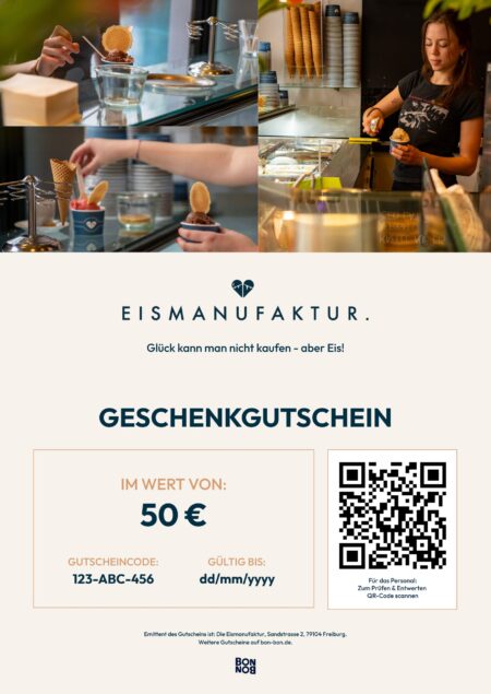 Restaurant-Gutschein für Die Eismanufaktur