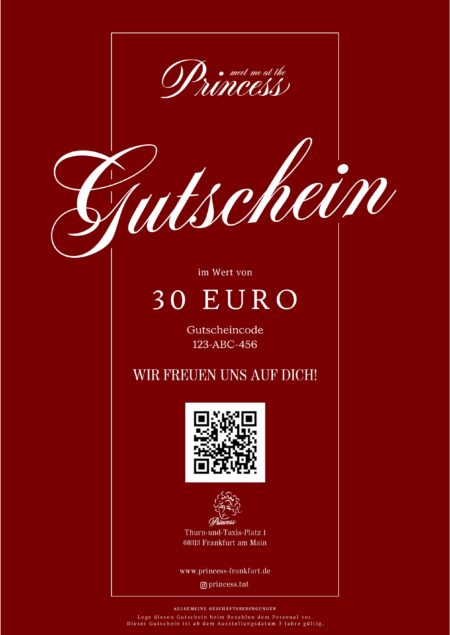Restaurant-Gutschein für Princess