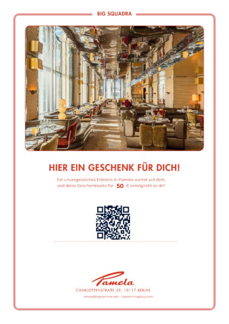 Restaurant-Gutschein für Pamela