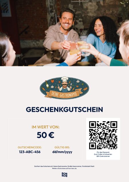 Restaurant-Gutschein für Unser Beispiel-Restaurant