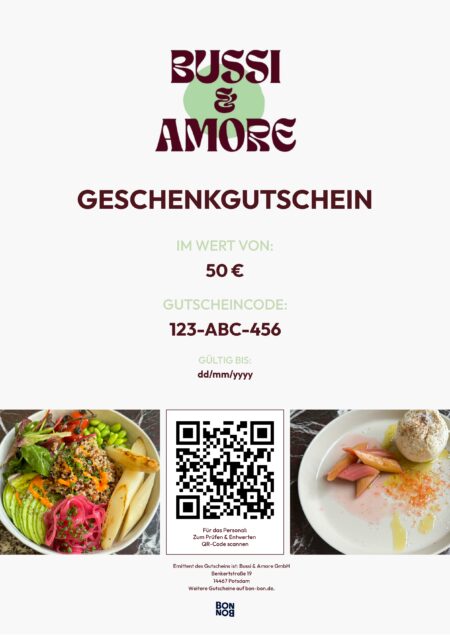 Restaurant-Gutschein für Bussi & Amore
