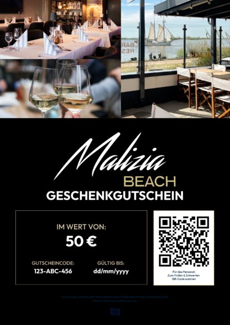 Restaurant-Gutschein für Malizia Beach