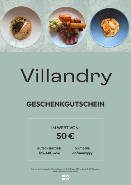Restaurant-Gutschein für Villandry