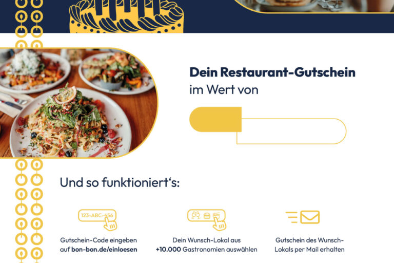 Restaurant Gutschein für Gutschein zum 20. Geburtstag