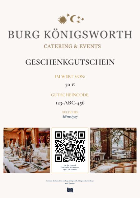 Restaurant-Gutschein für Burg Königsworth
