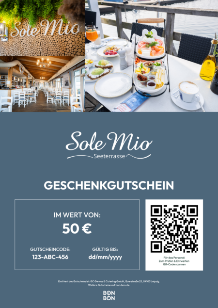 Restaurant-Gutschein für Sole Mio Seeterrasse