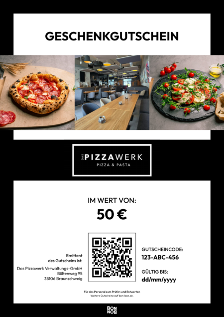Restaurant-Gutschein für Das Pizzawerk